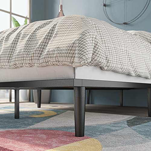 Zinus Parker Platform Bed with Tapered Legs / Wood Slat Support / No Box Spring Needed / Easy Assembly, King