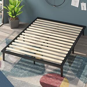 Zinus Parker Platform Bed with Tapered Legs / Wood Slat Support / No Box Spring Needed / Easy Assembly, King