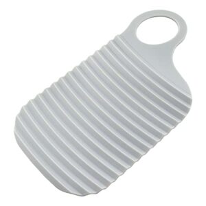 zyamy hand-held mini washboard, plastic washboard, laundry and scrubbing clothes, suitable for home travel, outdoor, gray
