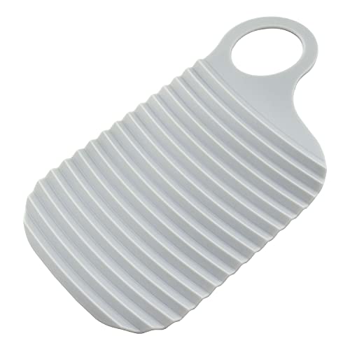 ZYAMY Hand-held Mini Washboard, Plastic Washboard, Laundry and Scrubbing Clothes, Suitable for Home Travel, Outdoor, Gray