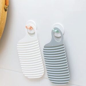 ZYAMY Hand-held Mini Washboard, Plastic Washboard, Laundry and Scrubbing Clothes, Suitable for Home Travel, Outdoor, Gray