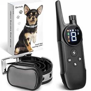 extra small size dog training collar with remote for small dogs 5-15lbs and puppies with shock - waterproof & 1000 ft range