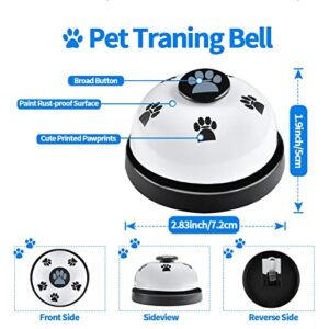 JIMEJV 2 Pack Dog Doorbells, Pet Training Bells for Go Outside Potty Training and Communication Device Large Loud Dog Bell Cat Puppy Interactive Toys Adjustable Strap Door Bell