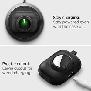 Spigen Tag Armor Duo Designed for Airpods Pro Case and AirTag Case Cover with Keychain [Dual Layer Solid Protection] - Matte Black