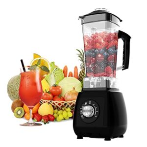 5 core 2l professional countertop blender for kitchen 68 oz 2000w high speed bpa free 6 titanium blade smoothie blender electric for soup shake juice multi-speed manual jb 2000 m