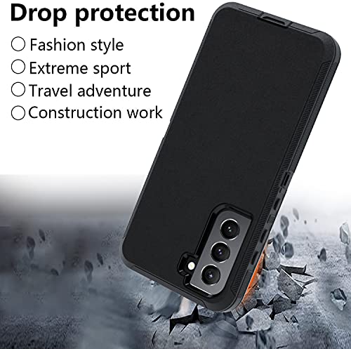 Samsung Galaxy S21 FE 5G Case, S21 FE Heavy Duty case,[Military Grade Protective ][Shockproof] [Dropproof] [Dust-Proof], Compatible with Samsung Galaxy S21 FE 5G (Black)