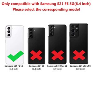 Samsung Galaxy S21 FE 5G Case, S21 FE Heavy Duty case,[Military Grade Protective ][Shockproof] [Dropproof] [Dust-Proof], Compatible with Samsung Galaxy S21 FE 5G (Black)