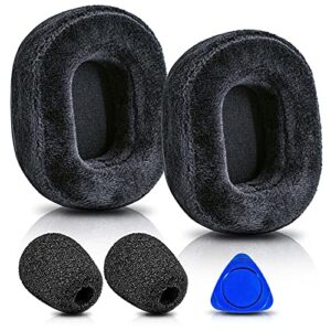 transtek ear pads compatible with v2 / v2 pro gaming headset i memory foam replacement ear cushions (velour)