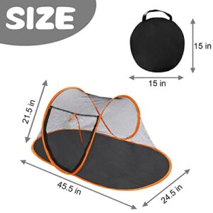 Cat Tent Outdoor, Pet Enclosure Tent Suitable for Cats and Small Animals, Indoor Playpen Portable Exercise Tent with Carry Bag(Orange)