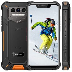 rugged smartphone unlocked oukitel phone wp9 6g+128g dual sim 8000mah 5.86" hd+ waterproof cell phone 16m/8m triple camera 4g global android10 face id wp5 pro upgrade rugged phone no support at&t