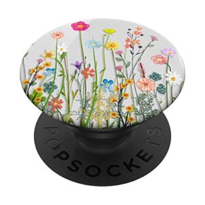 flower bouquet floral pattern popsockets swappable popgrip
