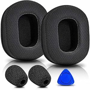 transtek ear pads compatible with v2 / v2 pro gaming headset i memory foam replacement ear cushions (mesh)