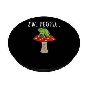 Ew People Cottagecore Frog Mushroom PopSockets Swappable PopGrip