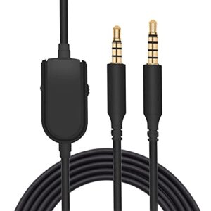 adhiper a40 replacement cable with mute function compatible with astro a10 a40 a30 a50 cable, compatible with xbox one play station 4 ps4 headphone audio extension cable (2m)
