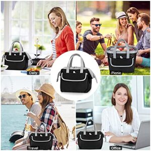 HUA ANGEL Insulated Cooler Lunch Bag - Large Waterproof Adult Lunch Tote Bag Soft Cooling Lunch Box Organizer for Office Work School Picnic Beach Workout