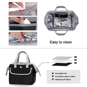 HUA ANGEL Insulated Cooler Lunch Bag - Large Waterproof Adult Lunch Tote Bag Soft Cooling Lunch Box Organizer for Office Work School Picnic Beach Workout