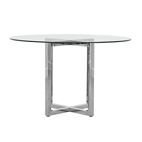 Modus Furniture Counter Table, 48-Inch, Amasya - Glass Top