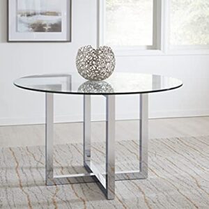 Modus Furniture Counter Table, 48-Inch, Amasya - Glass Top