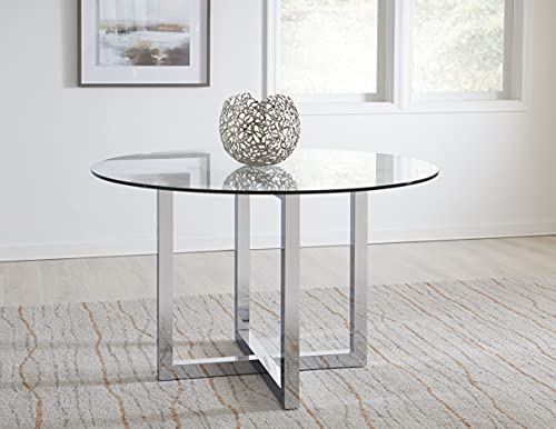 Modus Furniture Counter Table, 48-Inch, Amasya - Glass Top