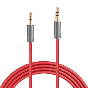audio cable extension cord compatible with bose 700/qc25/qc35/quietcomfort 25/quietcomfort 35/on-ear 2/oe2/oe2i soundlink soundtrue on ear headphones (red)