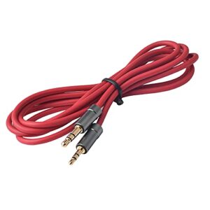 Audio Cable Extension Cord Compatible with Bose 700/QC25/QC35/QuietComfort 25/QuietComfort 35/On-Ear 2/OE2/OE2i Soundlink SoundTrue On Ear Headphones (Red)