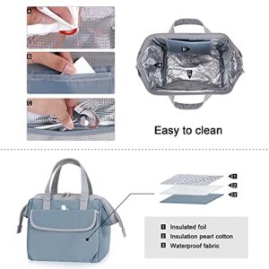 HUA ANGEL Insulated Cooler Lunch Bag - Large Waterproof Adult Lunch Tote Bag Soft Cooling Lunch Box Organizer for Office Work School Picnic Beach Workout