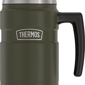 Thermos Stainless King 16oz Desk Mug, 16 Ounce, Matte Green