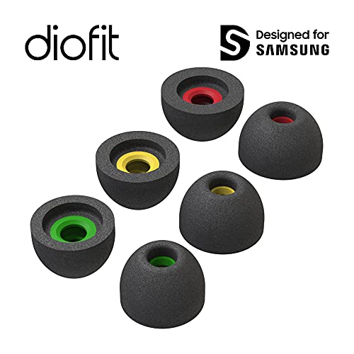 diofit/Galaxy Buds2/Buds Plus/Bests Fit Pro/Beats Studio Buds Compatible for Samsung & Beats - Memory Foamtips