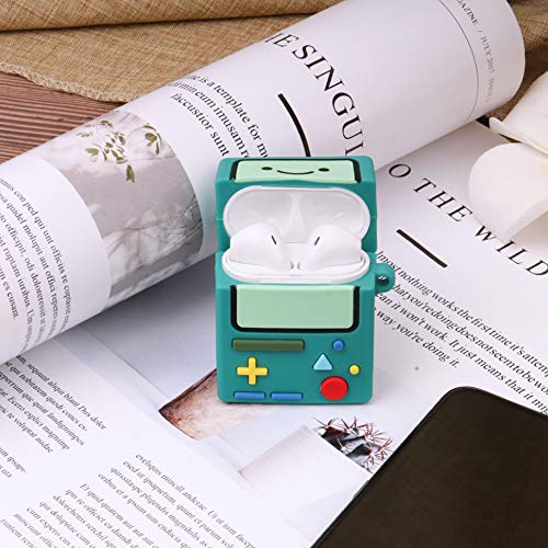 Compatible with Switch AirPods Case 1&2, Kids Teens Girls Boys Women Protective Silicone Skin Cover for AirPod Case Game, Funny Kawaii Cartoon 3D Cute Case for AirPods 1/2 (Teal Switch)