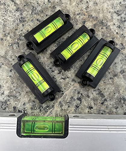 5Pcs RV Standard Level with Mounted Ear Bubble Spirit Levels for Leveling Camper, RV Travel Trailer, Car Camping, Turntable, TV Mounts, Phonograph, Tripod