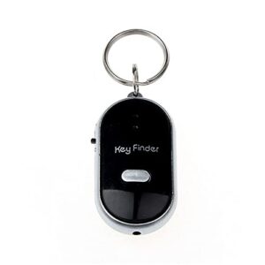 led light torch remote sound control lost key finder locator keychain whistle sound item locator