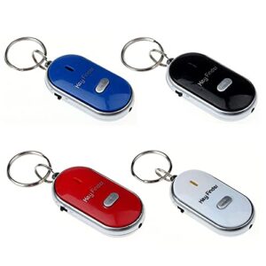 LED Light Torch Remote Sound Control Lost Key Finder Locator Keychain Whistle Sound Item Locator