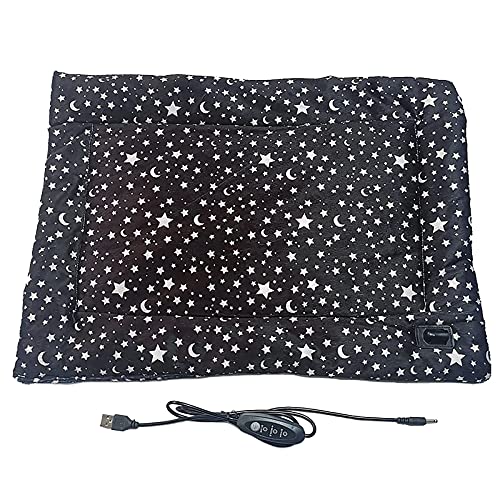 Lazyspace Electric Cloth Heater Pad Pet Mat with Automatic Shutdown Protection Plush Fabric Convenient Three-Speed Thermostat Heating Element