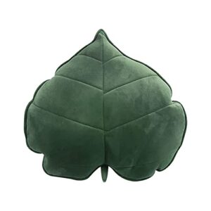 teieas elero 3d leaf shaped throw pillows plant pillow novelty plush cushion backrest pillow home decoration for car, bedroom, sofa, couch, living room