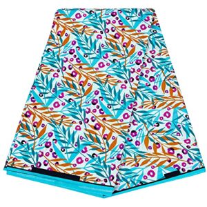 african fabric 6 yards bintarealwax 100% polyester ankara fabric for party dress 6438