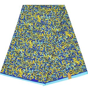 african fabric 6 yards bintarealwax 100% polyester ankara fabric for party dress 6440