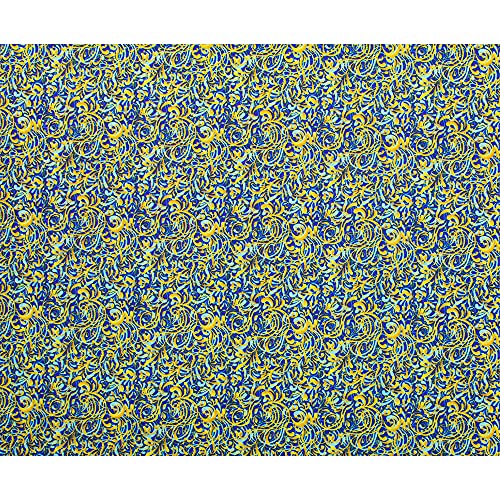 African Fabric 6 Yards BintaRealwax 100% Polyester Ankara Fabric for Party Dress 6440