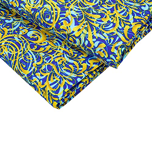 African Fabric 6 Yards BintaRealwax 100% Polyester Ankara Fabric for Party Dress 6440