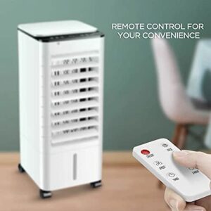 Caynel 3-IN-1 Portable Air Conditioner, Evaporative Air Cooler/Humidifier/Ice Box, 12H Timer&Remote Control, Ultra-quiet Evaporative Cooler for Whole Room Home & Office