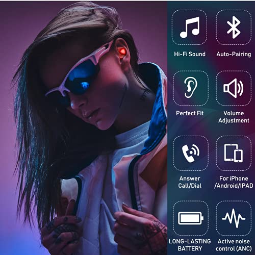 Urbanx Street Buds Plus True Wireless Earbud Headphones for Samsung Galaxy J2 Core - Wireless Earbuds w/Noise Isolation - RED (US Version with Warranty)