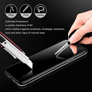 HHUAN Case for Ulefone Note 6 (6.10") with 2 Tempered Glass Screen Protector. Ultra-Thin Black Soft Silicone Anti-Drop Phone Cover, TPU Bumper Shell Case for Ulefone Note 6 - WMA33