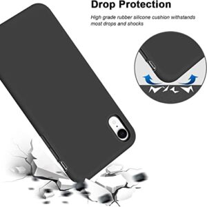 HHUAN Case for Ulefone Note 6 (6.10") with 2 Tempered Glass Screen Protector. Ultra-Thin Black Soft Silicone Anti-Drop Phone Cover, TPU Bumper Shell Case for Ulefone Note 6 - WMA33