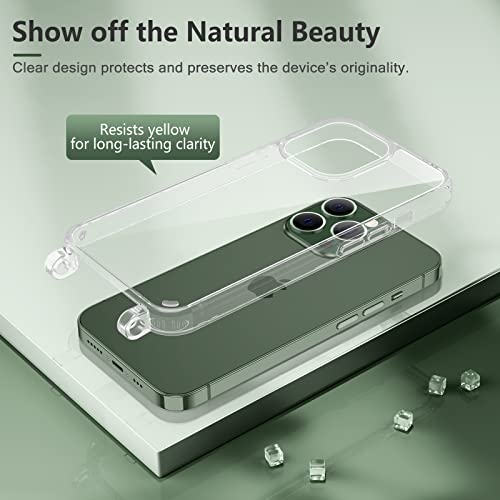 Caka Compatible with iPhone 13 Pro Max Clear Case, Compatible with iPhone 13 Pro Max Case with Strap Crossbody Adjustable Neck Lanyard Case Phone Cover Designed for iPhone 13 Pro Max 6.7”-Clear