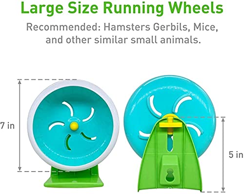 kekafu Silent Hamster Exercise Wheels Toy 7 inch Stand Silent Spinner-Quiet Hamster Wheel,Super-Silent Hamster Exercise Wheel, Silent Spinner Hamster Wheel for Hamsters,Gerbils,Mice,Small Pet