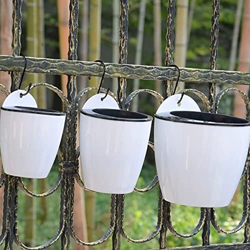 DINGEE 6 Inch Large S Hooks for Hanging Plants,10 Pack Black Heavy Duty S Hooks,Matte S Shaped Hooks for Hanging Clothes,Plants Outdoor, Pots and Pans, Towels Jeans Hats, Light
