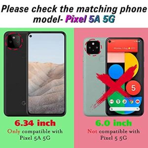 Swoders4u for Google Pixel 5A 5G Case with Built-in Screen Protector, [Hard Front Cover + Soft Back Cover] Full Body Shockproof Phone Case Clear Protective Cover Case