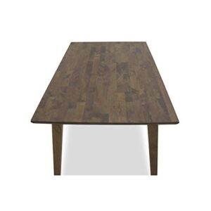 Allora 47" Mid-Century Modern Universal Top Rectangle Modern Wood Dining Table for Kitchen, Dining Room in Walnut