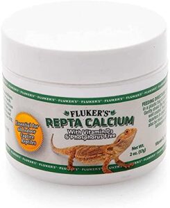 dbdpet fluker's repta calcium with vitamin d3 reptile supplement 2oz - includes attached pro-tip guide