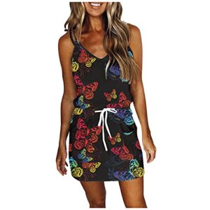 wytong women's casual dresses v-neck sleeveless dresses strap open back sexy print loose dress maxi dresses(multicolor-a,small)