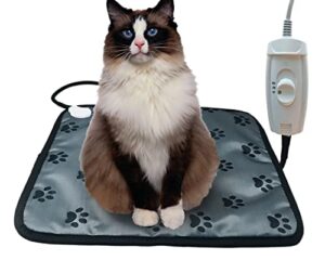 deoman pet heating pad for small dogs cats heated bed mat indoor electric cat heating pad waterproof dog heating pad chew proof cord,easy clean